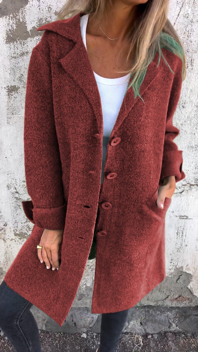 Anneliese | Women's Relaxed Fit Longline Button Front Coat