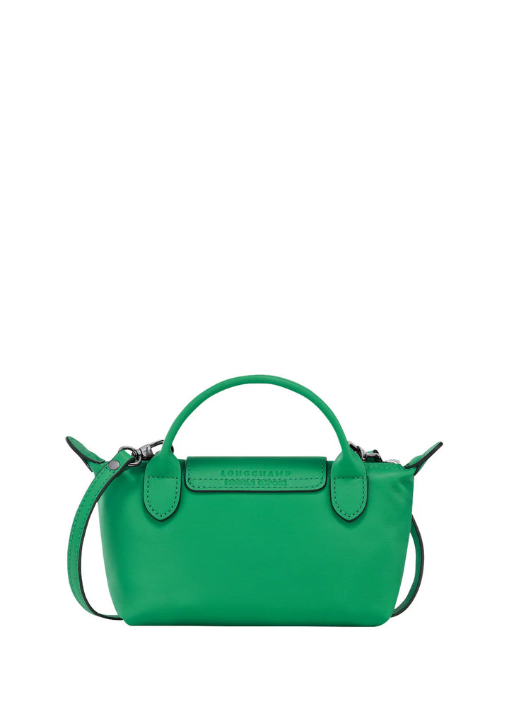 Longchamp Mini Leather Bag Green — back view